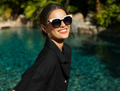 Peepers Sun 24 24 Frenchy Black White 0967