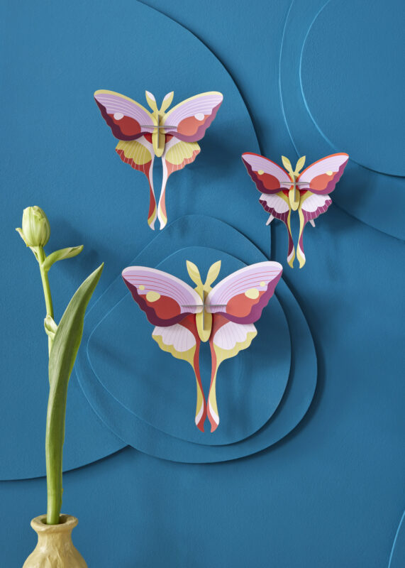 LILAC COMET BUTTERLIES SET OF 3 AMBIENT PORTRAIT 571x800